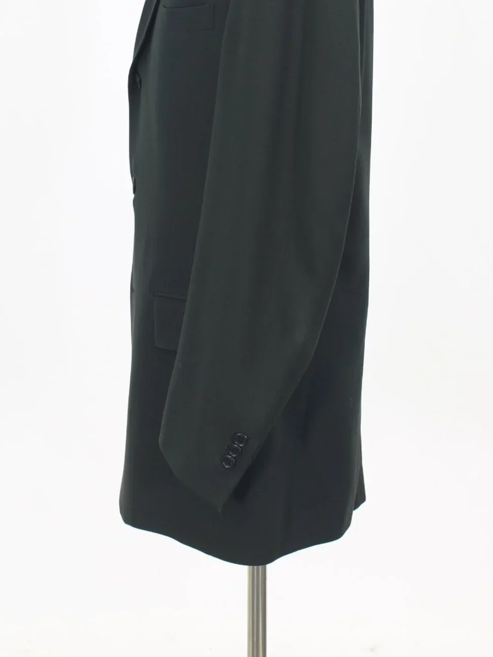 Kenneth Cole 42L 36x33 Green Full Suit 3-Button Solid R947